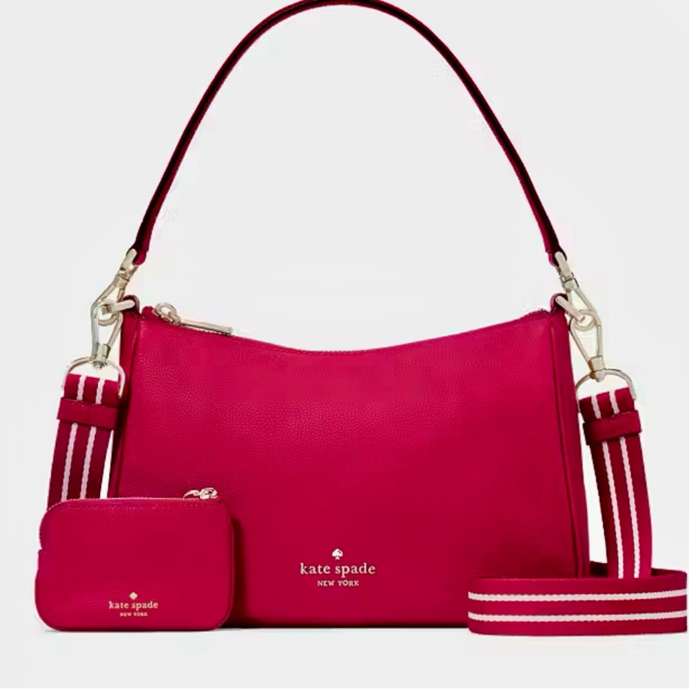 kate spade Hot Pink Shoulder Bag with Coin Pouch